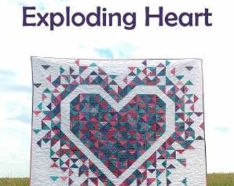 Exploding Heart Quilt Pattern by Slice of Pi - Etsy