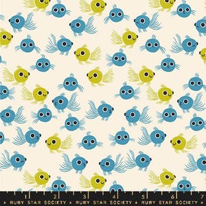 Animal Animal Goldfish in Vintage Blue - by Ruby Star Society