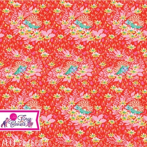 Tiny Beasts Who's Your Dandy Glow - Tula Pink - PER QUARTER METRE Tiny Beasts Who's Your Dandy Glow - Tula Pink - PER QUARTER METRE