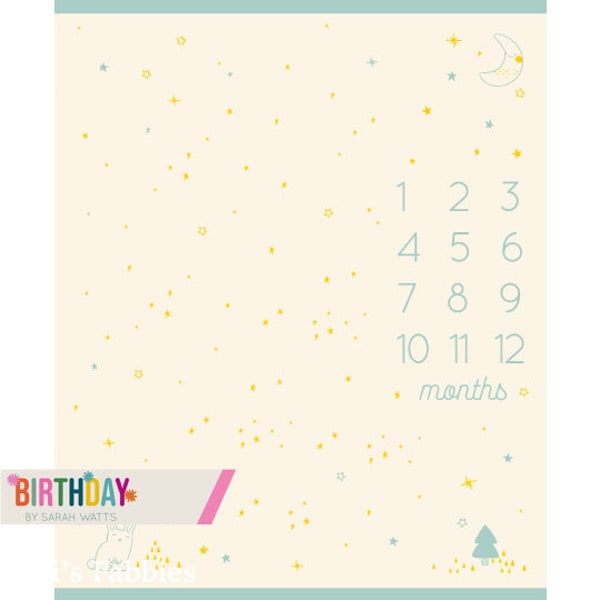 Sarah Watts, Milestone Panel Buttercream, Baby Calendar