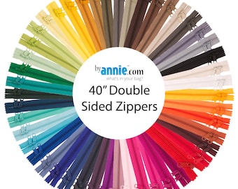 ByAnnie 40" Wide Double Sided Zippers, #4.5 makes it perfect for Bags, Totes and Carriers!