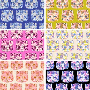 PREORDER Oops All Cats, Meow Meow 6 colorway Collection by Sarah Watts for Ruby Star Society *ETA May 2027*