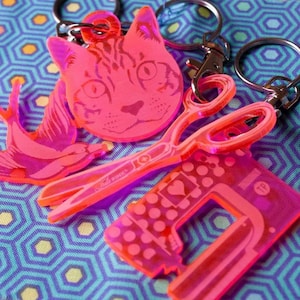 Tula Pink Key Chains, 5 different designs!
