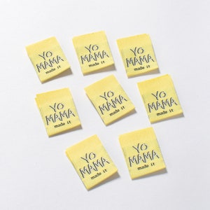 Yo Mama Made It, Sew-on Woven Labels by KATM, pack of 10
