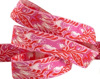 Tula Pink's Out Foxed Pink 7/8"-Glimmer