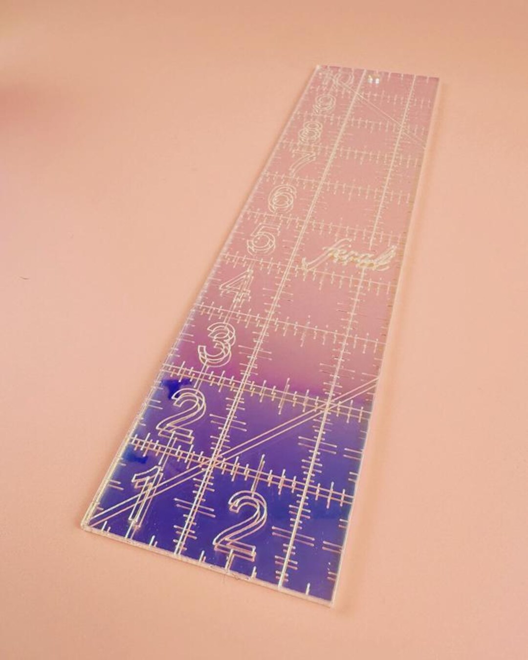 Iridescent Quilting Ruler - 2.5