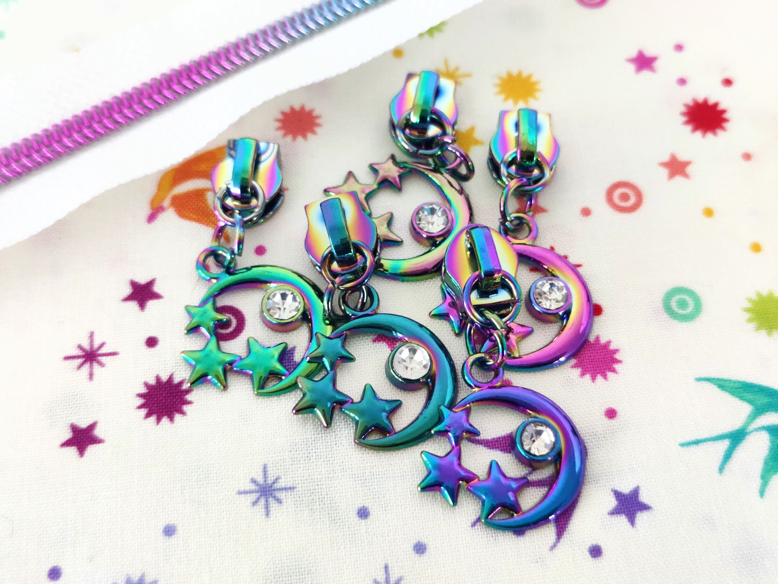 Never let anyone dull your Sparkle Zipper Pull,Zipper Pull, Perfect for  Necklaces, Bracelets , keychain and earrings Charm planner charm handmade