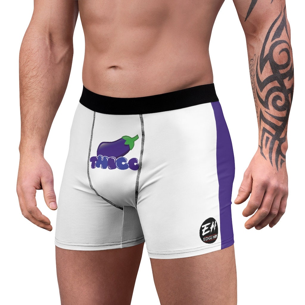 THICC Eggplant Men's Boxer Briefs Etsy