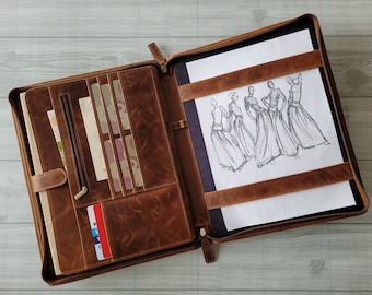 Handmade Leather Portfolio, Personalized Gift, 20th Anniversary Gift, Unique Graduation Gifts, Birthday Gift for Him, Best Gifts for Him