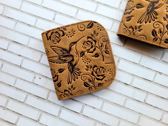 Genuine Leather Minimalist Wallet for Women, Slim Compact Card Holder with Zip Pocket, Small Elegant Everyday Wallet Gift for Her
