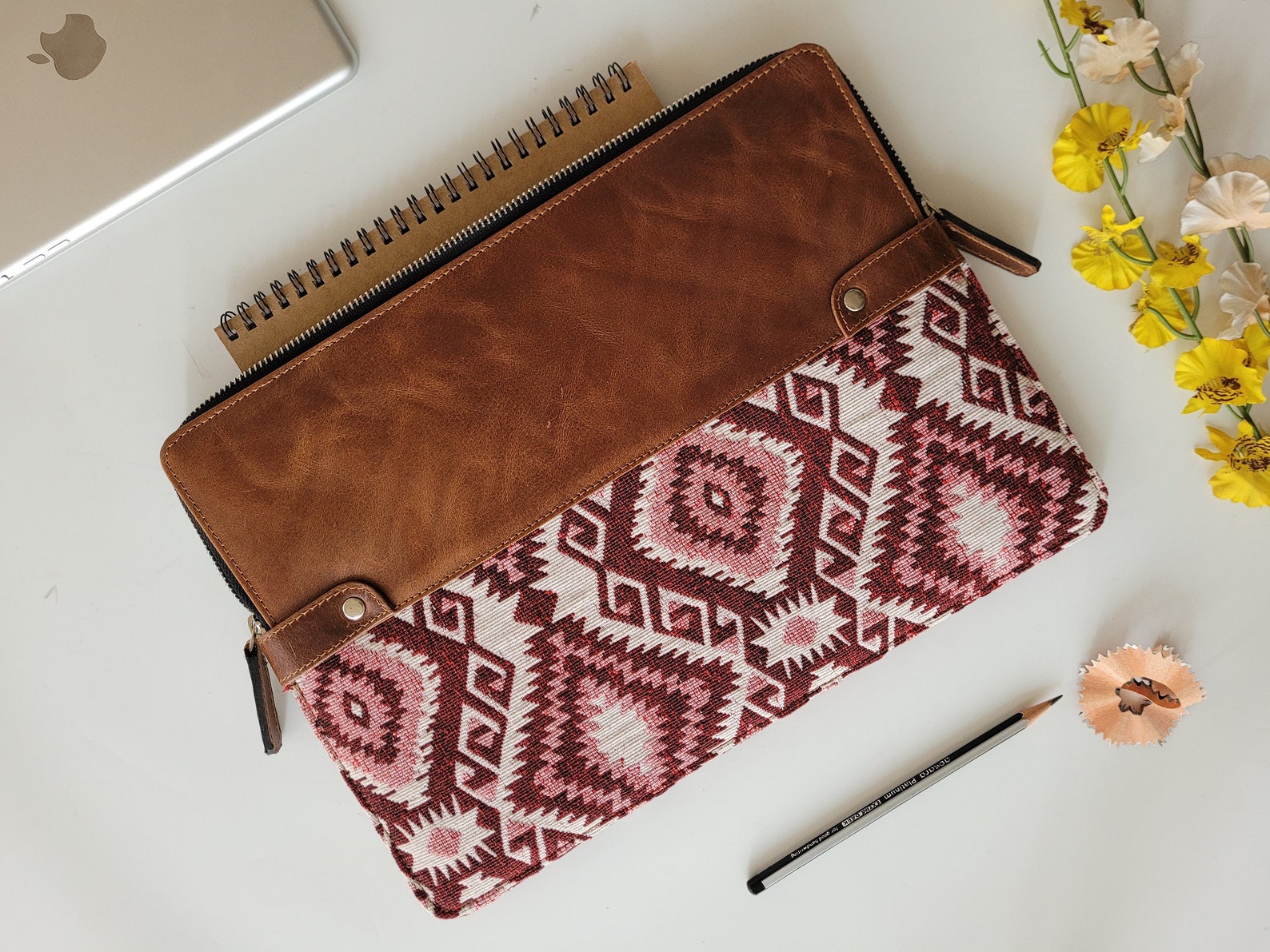 Leather Laptop Sleeve 13 Inch 14 Inch 15 Inch 16 Inch , Leather Laptop