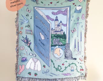 Coperta per amanti dei libri / coperta arazzo per lettori, amanti dei libri, romanticismo, romanticismo, fantasy