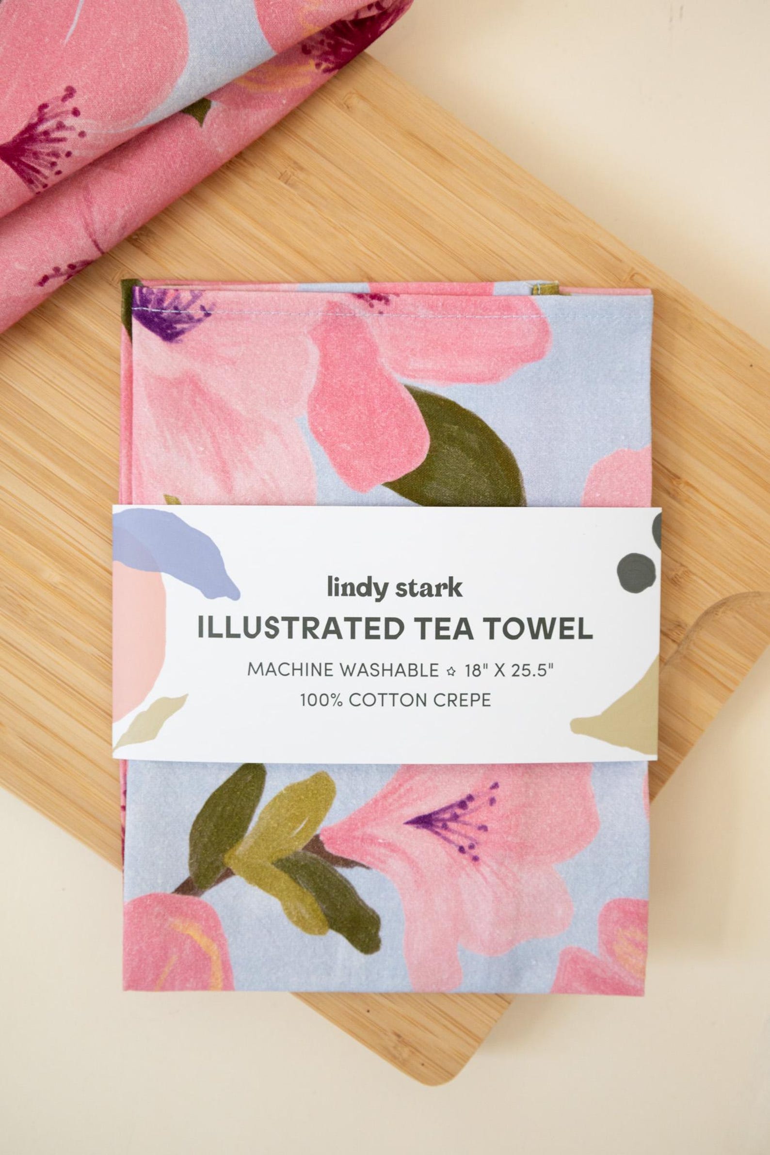 Azalea Tea Towel | 100% Cotton Crepe Dish Towel, 45x65 Cm, 18x25.5 In ...