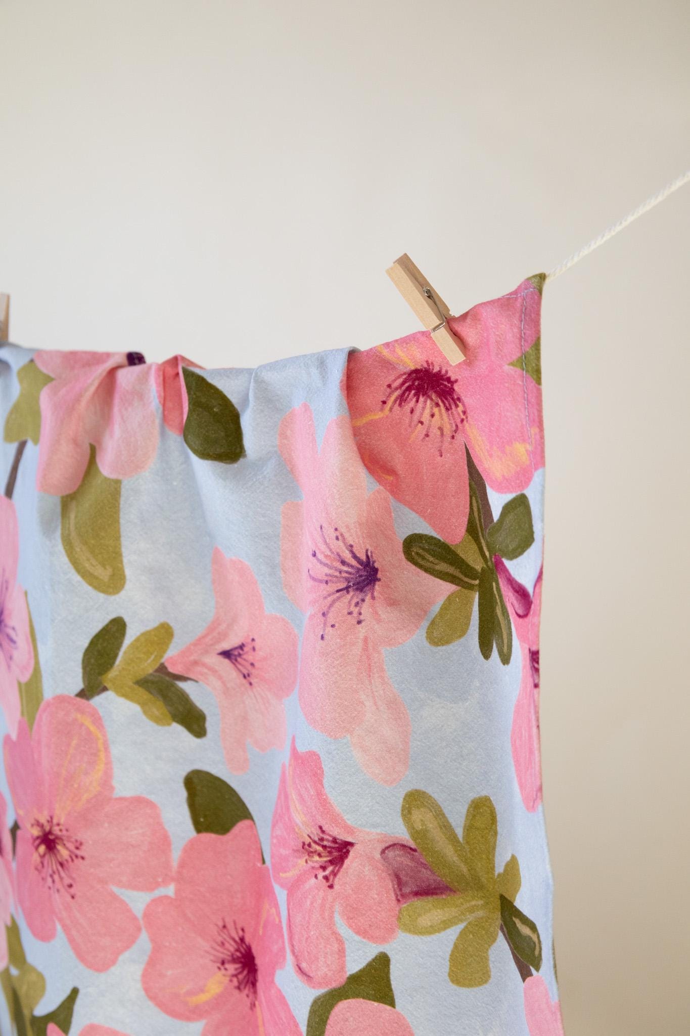 Azalea Tea Towel | 100% Cotton Crepe Dish Towel, 45x65 Cm, 18x25.5 In ...