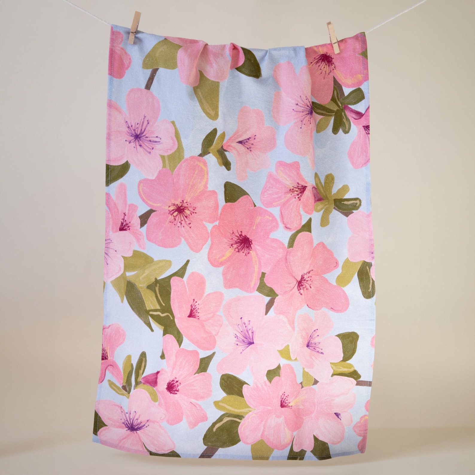 Azalea Tea Towel | 100% Cotton Crepe Dish Towel, 45x65 Cm, 18x25.5 In ...