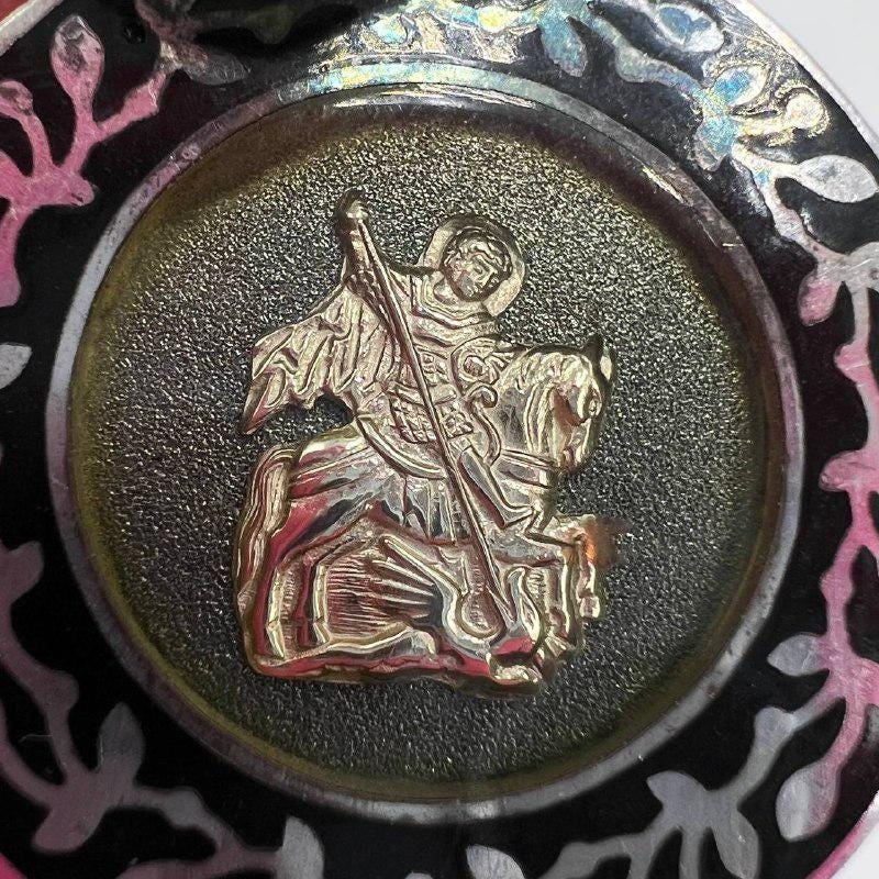 ハンドメイド ギリシャキリスト教正教会 聖ジョージの象徴。希少-C