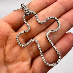 Vintage Sterling Silver 925 Fashion Jewelry Chain Necklace Pendant Cross Signed Italy