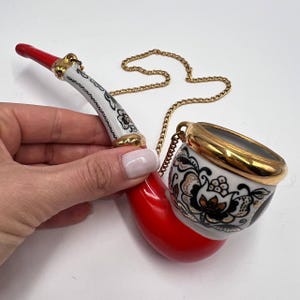 1970-1980 Period Vintage Porcelain Pipe/Smoking Pipe/Ukrainian Porcelain Pipe/Collectible Pipe/Vintage Tobacco Pipe/Porcelain Pipe City Sumy