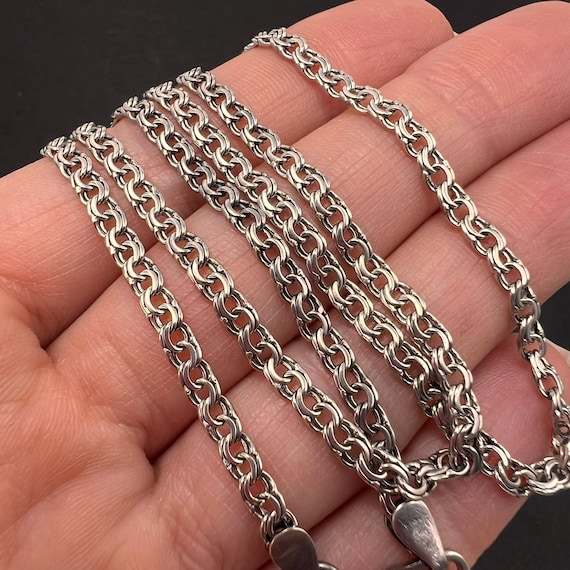 アクセサリー Vintage Silver Knot Chain Necklace 925 22'' Sterling Silver Knotted Cable Chain (7.4mm) | Shane Co.