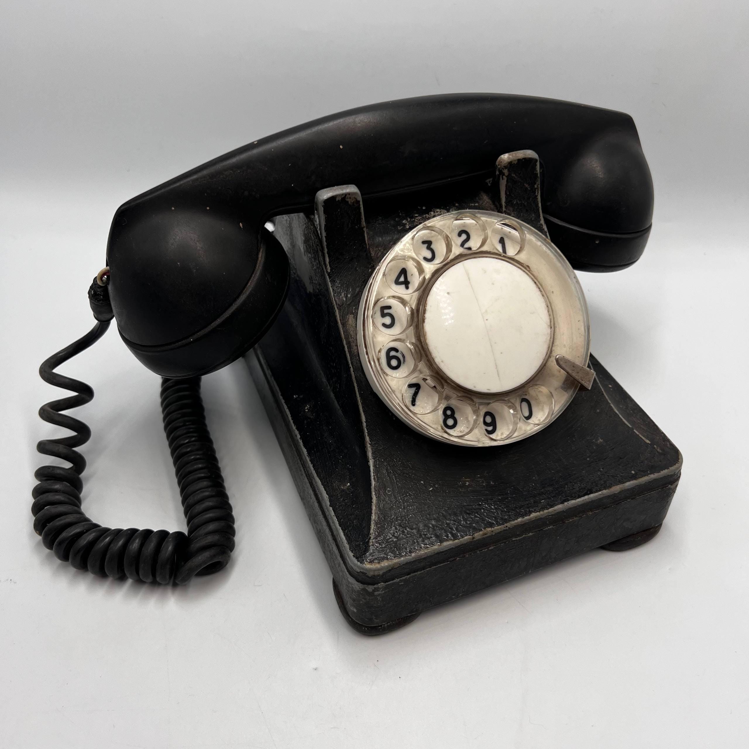 1940s Bell System Rotary Phone | Black Bakelite Western Electric