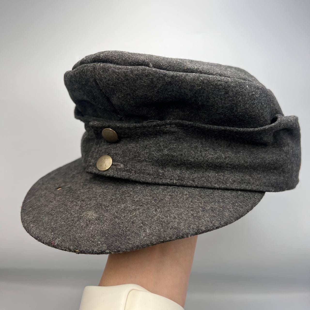 Vintage US Army Service Crusher Style Cap Enlisted Mens