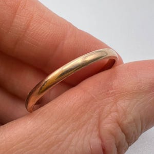 Vintage ROSE Gold 585 14K Men&#39;s Wedding Ring Jewelry Signed Ukraine Size 11.5