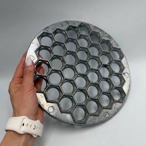 Vintage Aluminum Dumpling Maker Ravioli 37-Hole Kitchen Tool Dumpling Mold