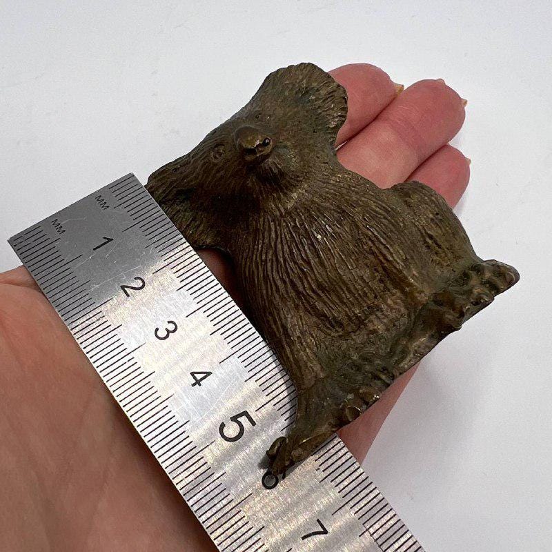 ヴィンテージブロンズコアラの置物：オーストラリアの野生動物の鋳造