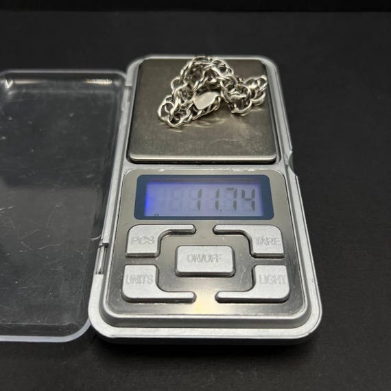 ヴィンテージ925スターリングシルバーチェーンブレスレット