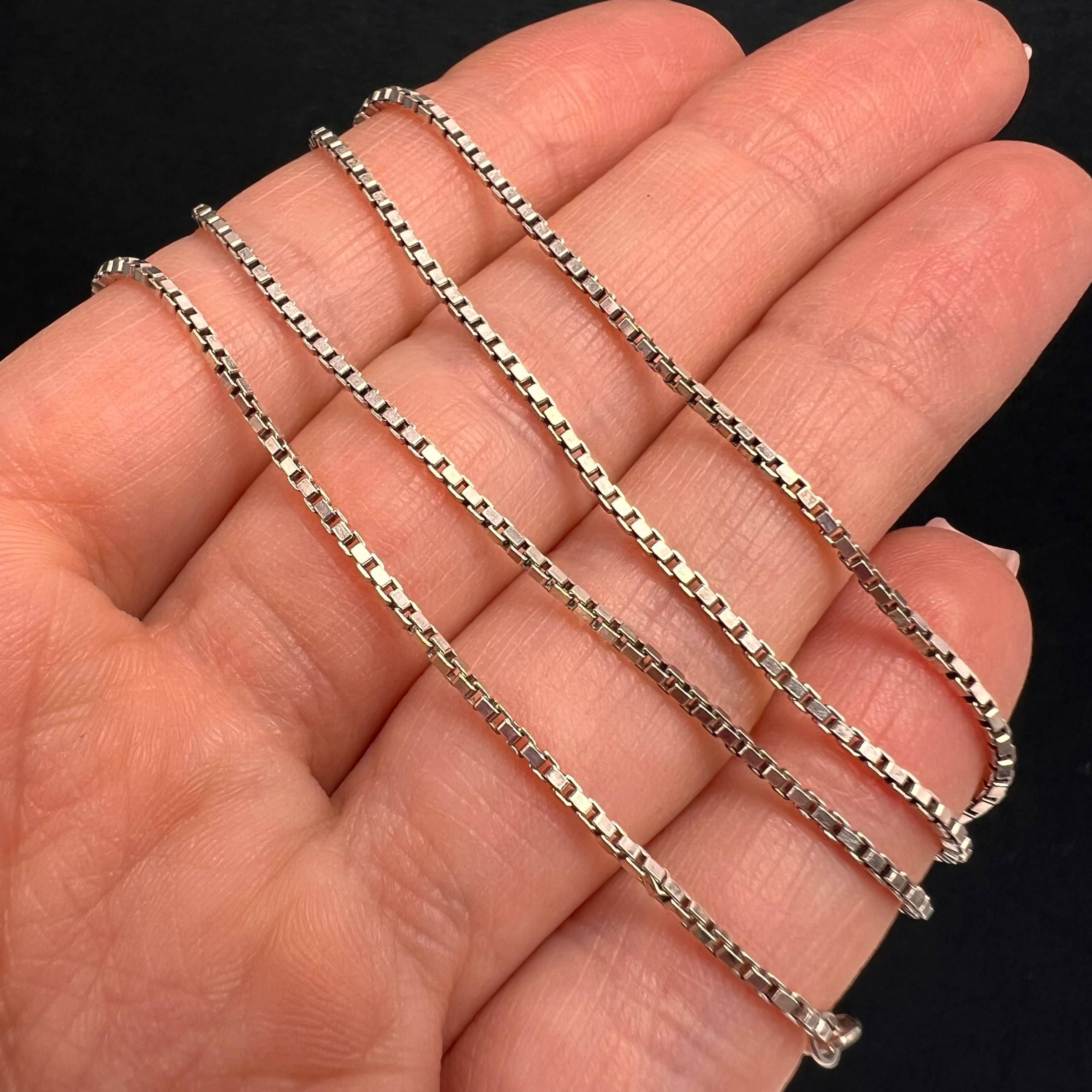 ヴィンテージ スターリングシルバー 925 イタリアンチェーン ボックス
