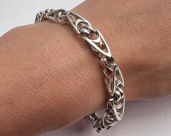 Vintage Sterling Silver 925 Bracelet, Chunky Chain, 21.33g - Etsy 日本