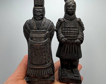 ヴィンテージ中国兵馬俑戦士レプリカ彫刻 | 中国兵士レプリカ像 | 伝統