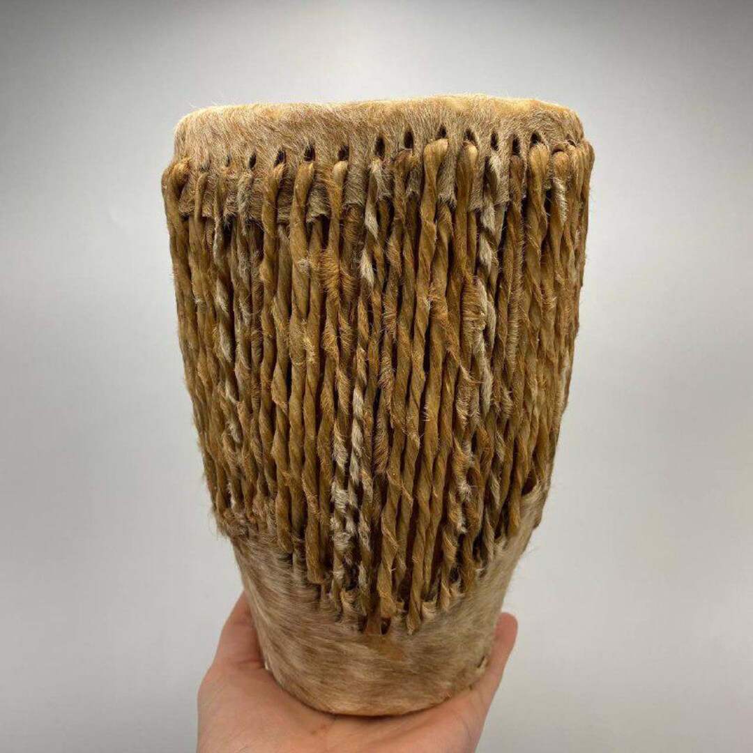 Vintage African Cow Hide Hand Drum Tribal Musical Decor - Etsy