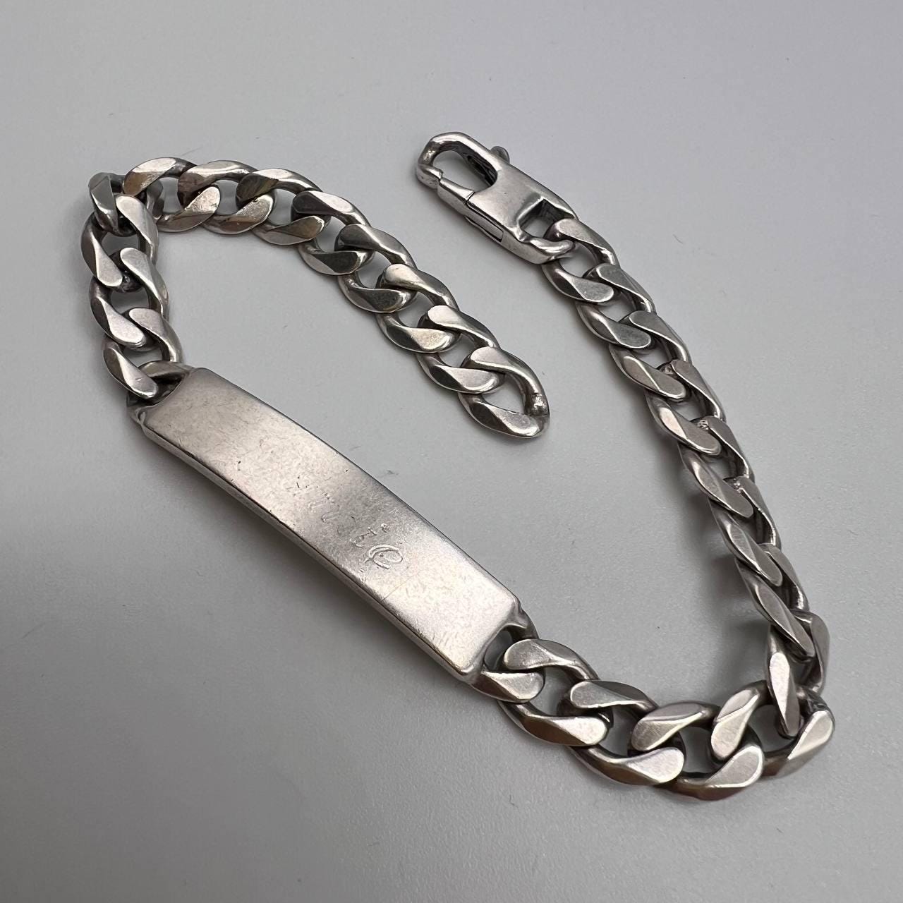 Vintage Sterling Silver 925 Chain Bracelet - Unisex Jewelry