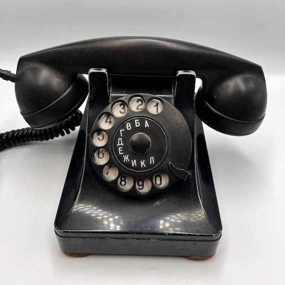 希少【ベル・テレフォン・カンパニー】ダイヤル式黒電話ブラックロータリーテレフォン 希少【ベル・テレフォン・カンパニー】ダイヤル式黒電話ブラック