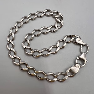 Vintage Sterling Silver 925 Chain Bracelet – Unisex Jewelry – 8g – Classic Minimalist Design