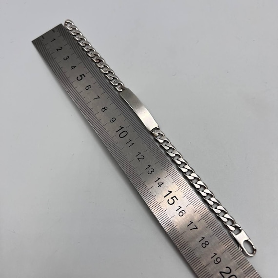 Vintage Sterling Silver 925 Chain Bracelet - Unisex Jewelry