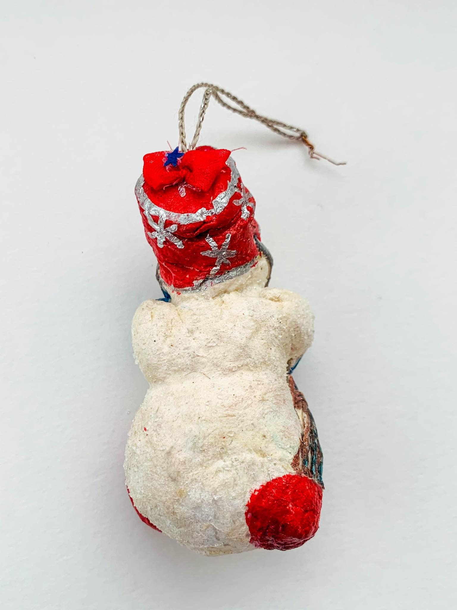 Vintage Russian Hand Made Paper Mache Christmas Doll Toy Snowman Etsy UK