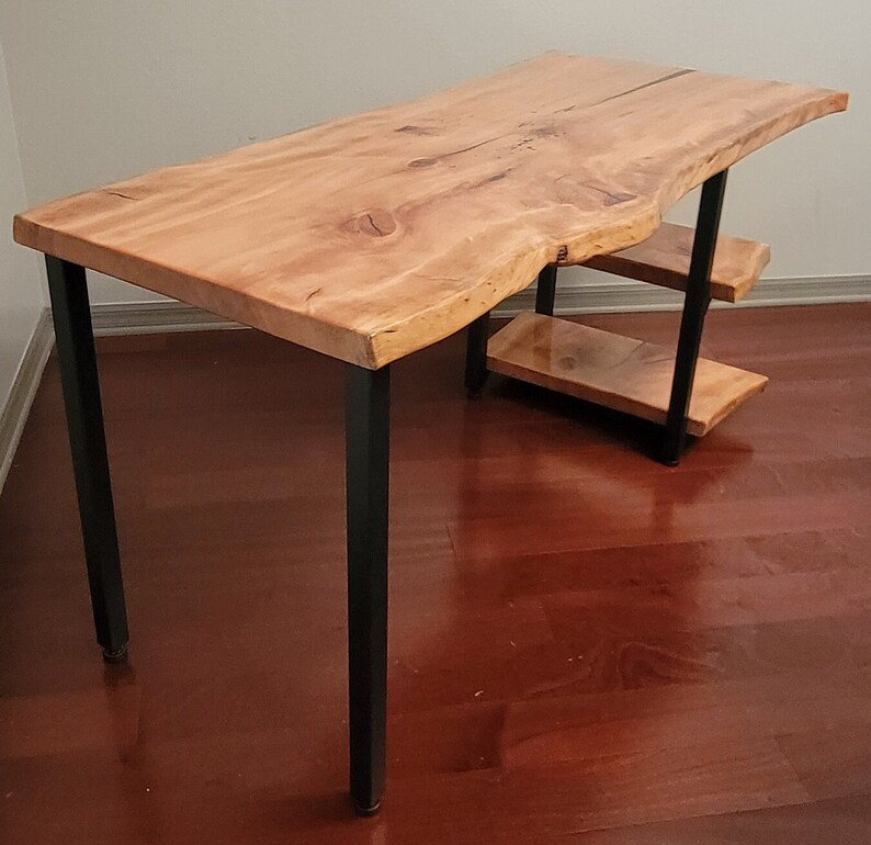 Liveedge Wood Desk Etsy