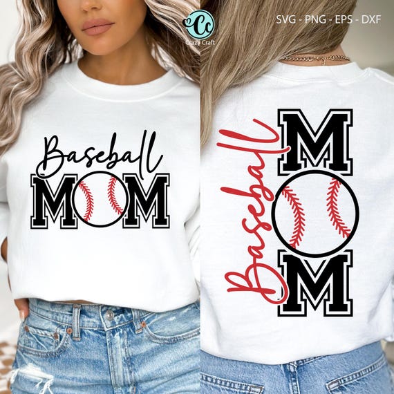 Baseball mom Front back shirt svg png, Baseball Mom SVG, Baseball Mom PNG, Baseball Mom Shirt Design, Digital File, Supportive Mom svg