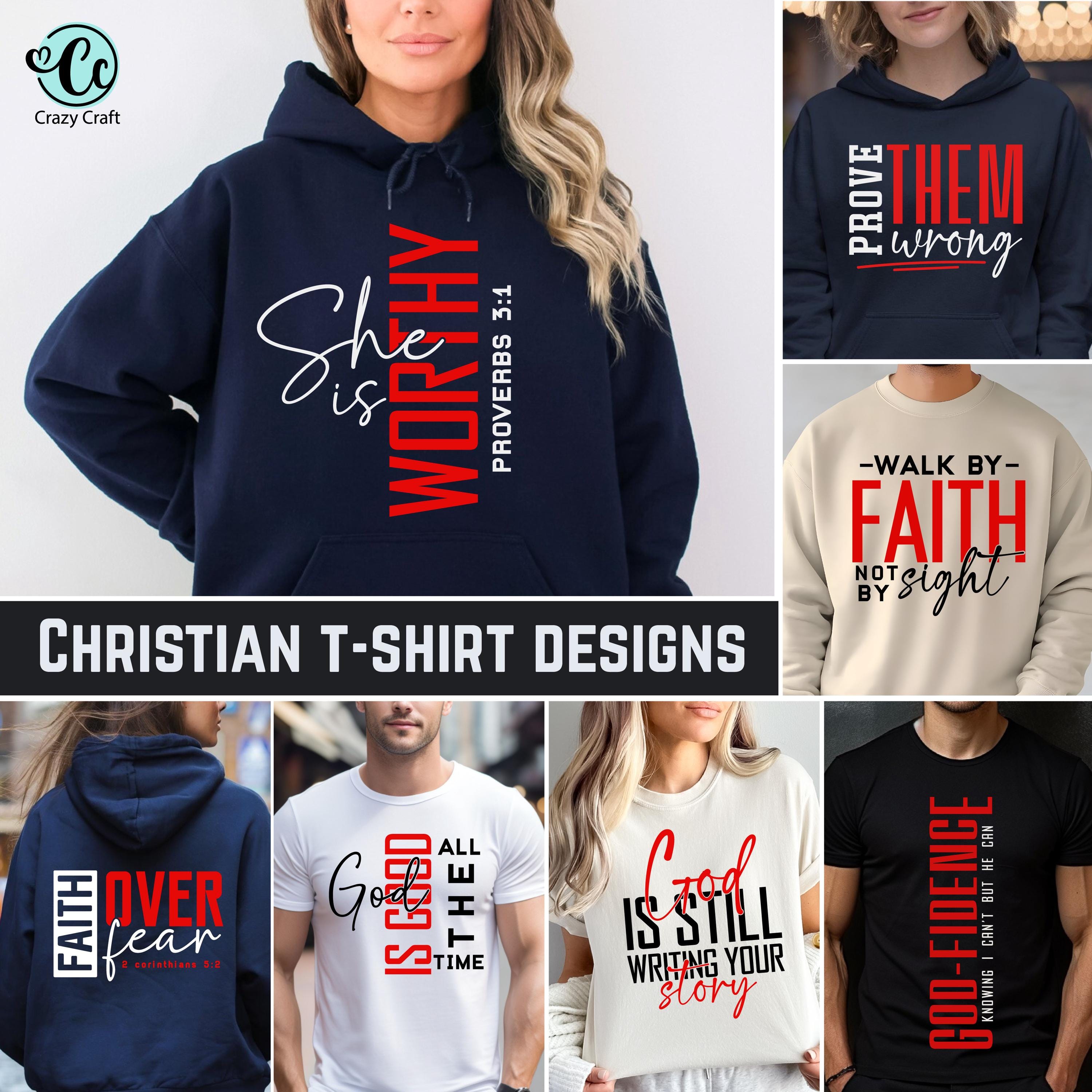 Christian SVG PNG Bundle, Christianity Shirt design,  Religious svg Cut Files, Faith-Based Sayings, Christian Quote Png, Digital
