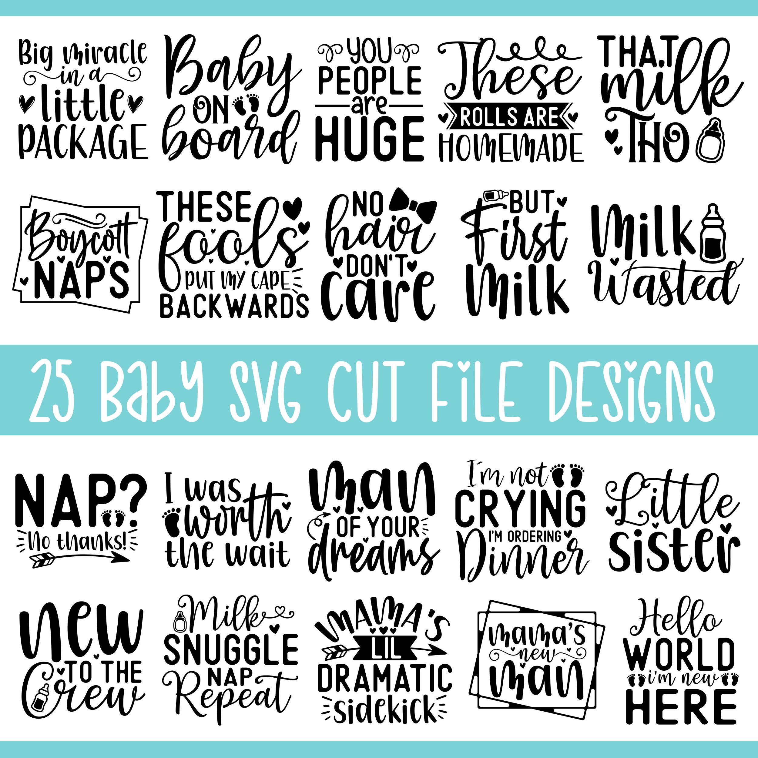 Baby Sayings svg bundle, Baby Onesie SVG, Funny Baby SVG, Newborn SVG Bundle, Baby Quote Bundle, Cute Baby Saying Svg, Cricut Silhouette
