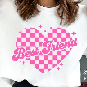 Bester Freund SVG, Freundschaft SVG, Geschenk für den besten Freund, Bester Freund Valentine SVG, Valentinstag Shirt, Groovy Valentines, Liebe SVG