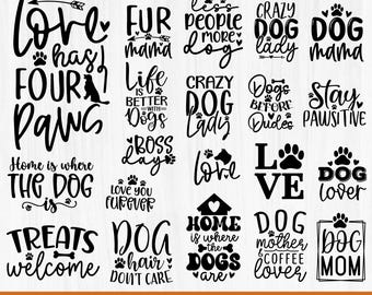 犬のSVGバンドル、犬の引用句SVGバンドル、犬の引用句SVG、ファーママSVG、ドッグママSVG、ドッグママ、犬好きSVG、Cricutカットファイル、シルエット