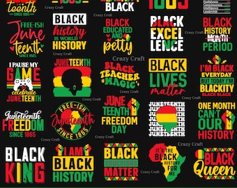 Juneteenth SVG PNG Bundle, Juneteenth png bundle, Black king nutrition svg, Celebrate Juneteenth, Juneteenth Sublimation Png, Black History