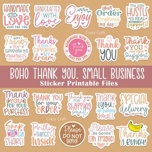 Craftdady 1000 Adesivi Rotondi 'Thank You For Your Order' – Etichette Autoadesive In Carta Kraft Per Pacchi, Regali, Piccole Imprese