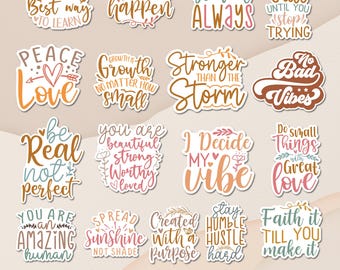 Boho Inspirational Sticker bundle, Inspirational Sticker bundle Png, BOHO Stickers Png, Inspirational Svg Bundle, Die Cut Sticker