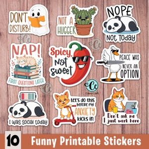 Funny Printable sticker png bundle, Sarcastic Quotes Svg Png, Prank Meme, Hilarious Sticker Pack for Laptop, Funny Jokes, Cricut, vinyl