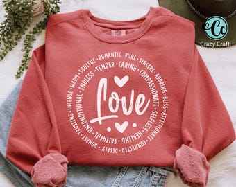 Love Words Svg, Love Svg, Valentine's Day Svg, Sublimation, Love Definition Svg, Valentines Svg, Romance svg, Love shirt svg, Faithful svg