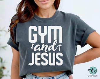 Gimnasio y Jesús, Camiseta de gimnasio y Jesús en formato SVG y PNG, Fitness cristiano en formato PNG, Camiseta de gimnasio cristiana en formato PNG. Digital